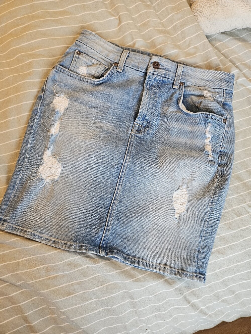 7 for all mankind denim skirt